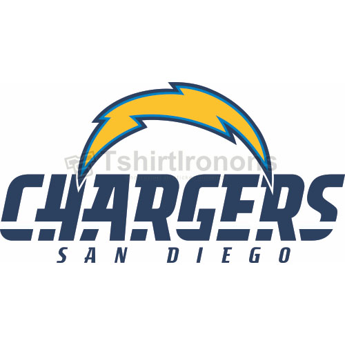 San Diego Chargers T-shirts Iron On Transfers N726 - Click Image to Close